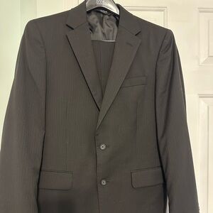 Men's Black Pinstripe 2peice suit